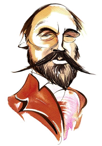 Anatoly Liadov (caricatura en color) de Neale Osborne